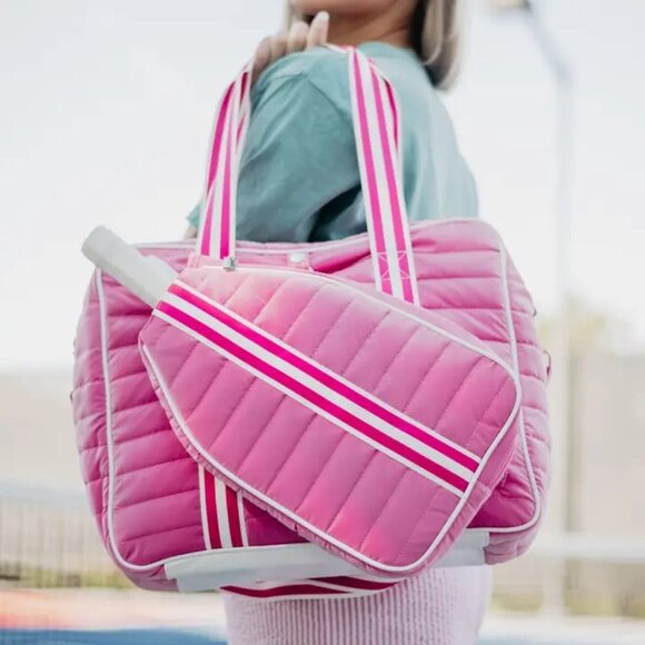 Handbags - Pickleball Tote Bag (Hot Pink)